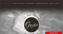 Desktop Screenshot of brasseriegusto.com