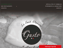 Tablet Screenshot of brasseriegusto.com